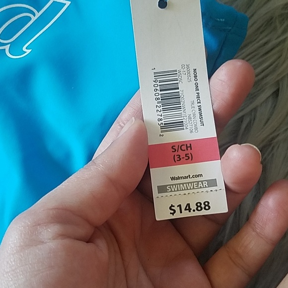 NwT blue one piece swimsuit - Picture 2 of 4